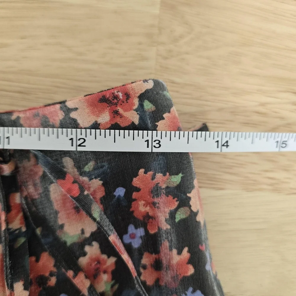 Rumer‎ Soraya Skirt Womens Small Black Floral Maxi Wrap High Waist New Australia